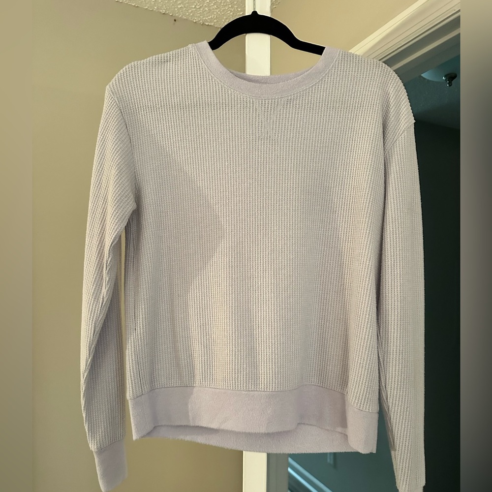 DOUBLE ZERO waffle sweater - lilac